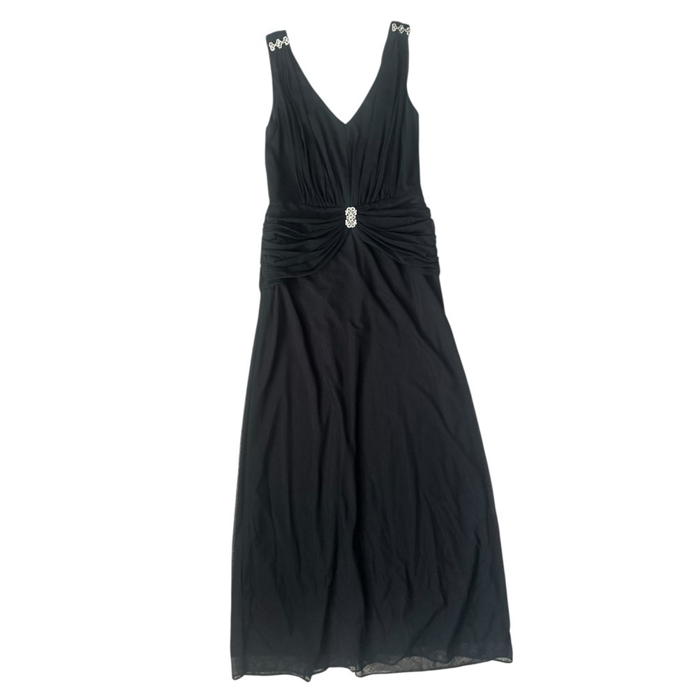 Cachet Floor Length Gown Black Size 14 - Picture 2 of 8